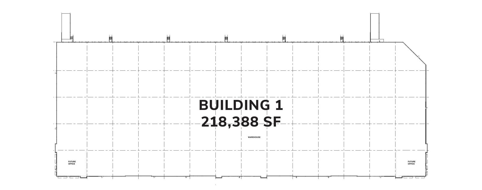 Gateway Business Park — Building 1 floor plan, 218,388 SF